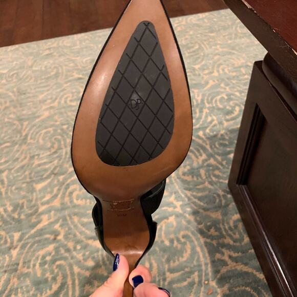 BRAND NEW Donald J. Pliner Black ‘Prime’ pointy toe heels Size 10 - Picture 7 of 8